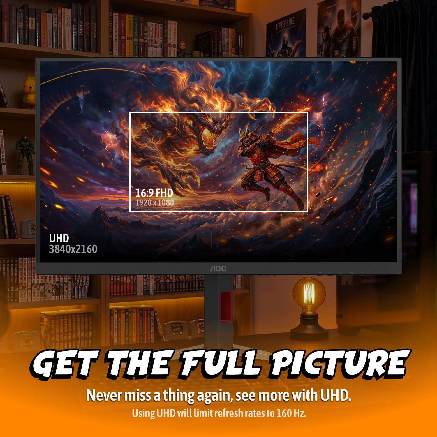 Amazon.com: AOC 27 Inch Mini-LED Gaming Monitor, 4K UHD 3840x2160